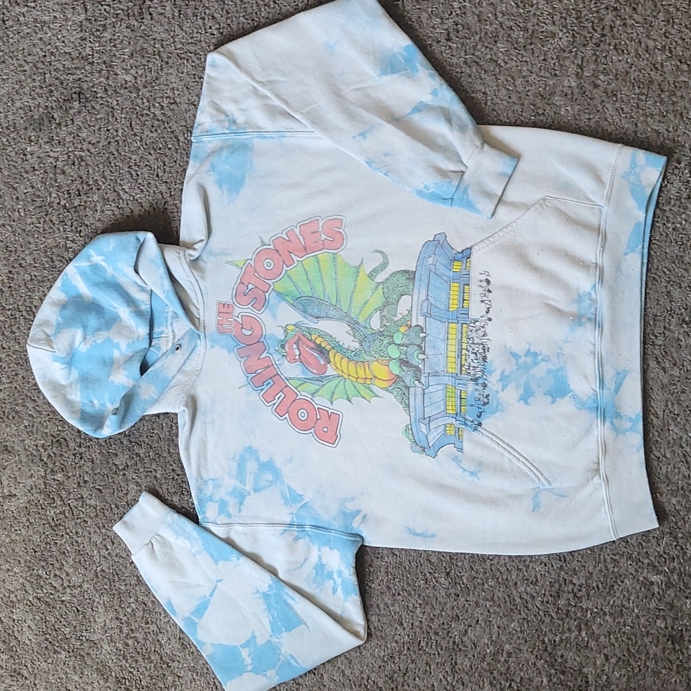 The Rolling Stones tie dye Pullover Hoodie